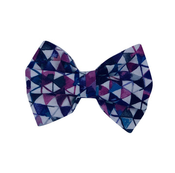 Purple Geo Bow tie