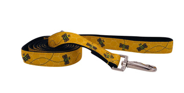 BUMBLE BEE LEASH featuring a stylish bee pattern, made for strength and comfort in a 5ft length.