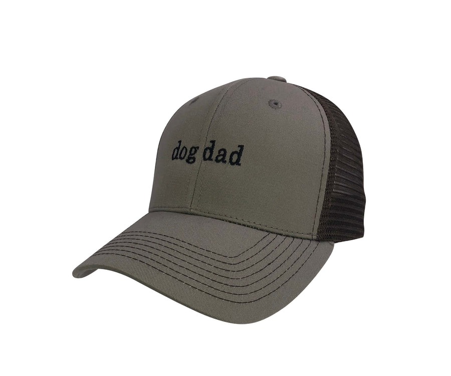 Dog Dad Hat featuring custom embroidery and breathable mesh panels for comfort and style.