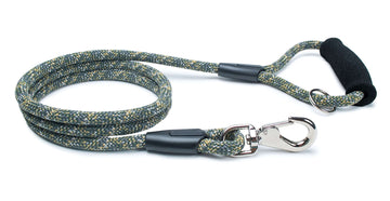 Fetchum Leash In Komodo Kamo + Comfort Grip with swivel marine clip and comfort foam handle.