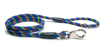 Fetchum Leash In Laser Swirl with premium climbing rope and easy-to-use swivel clip.