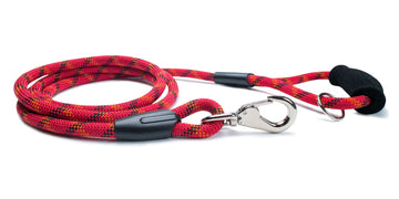 Fetchum Leash In Red Dragon + Comfort Grip featuring premium climbing rope and comfort foam grip.