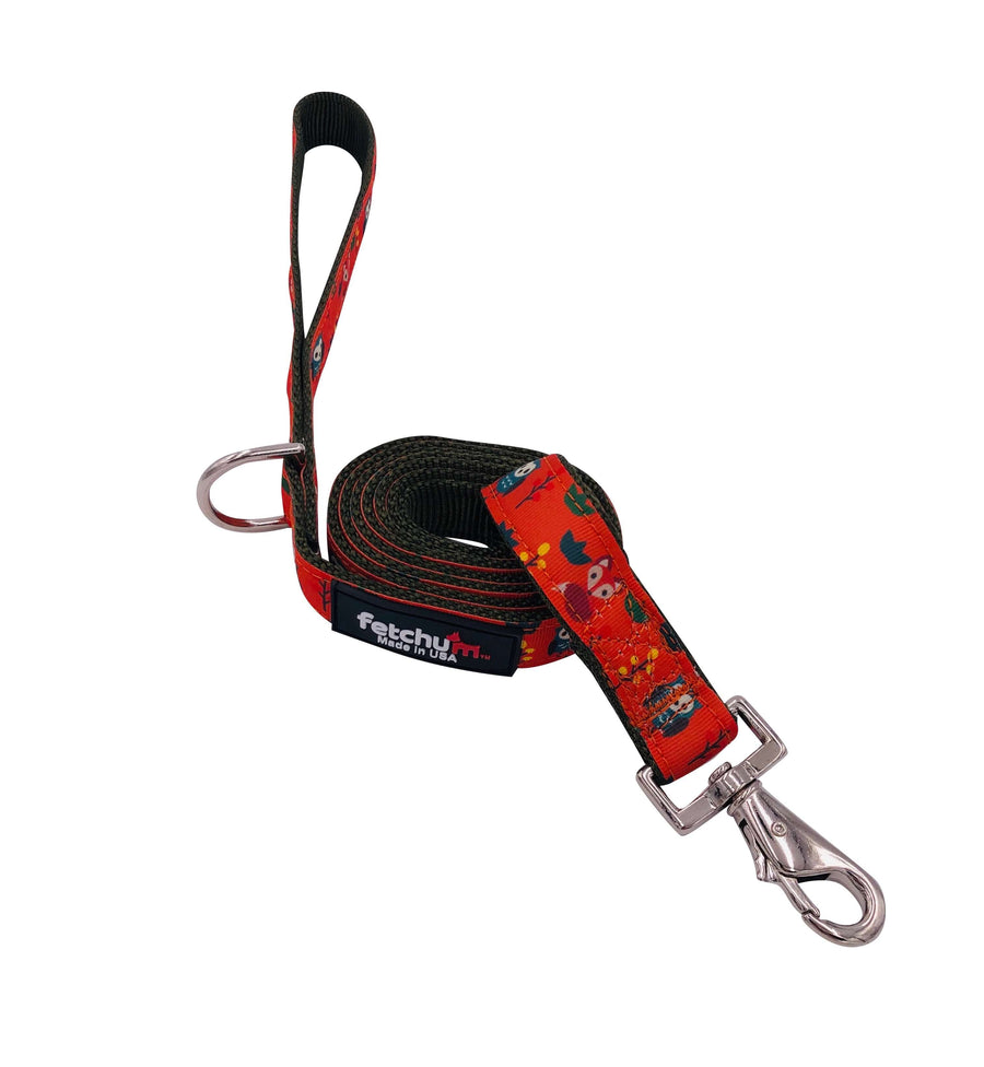 Foxy Friends Leash with stylish design, 5ft length, and comfortable grip for a trendy walking experience.