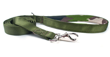 GREEN PADDED HANDLE LEASH featuring a stylish swivel snap and ergonomic padded handle for comfort.