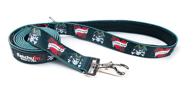 I LOVE MOM PADDED HANDLE LEASH with padded grip, stylish design, and durable materials for dog owners.