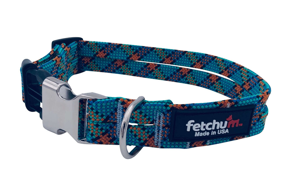 Ocean Mist Twist Adjustable Rope Collar features premium climbing rope, durable design, and easy-release buckle. Made in USA.