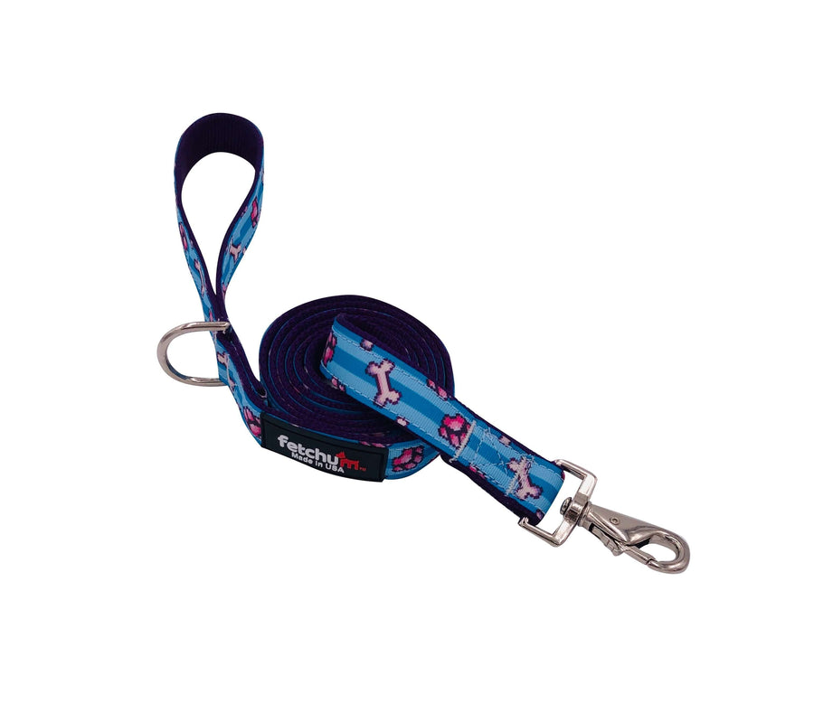 PIXEL PAWS LEASH featuring a colorful design and durable materials, perfect for dog owners seeking style and strength.