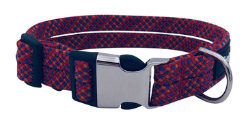 Pupfetti Adjustable Rope Collar made with premium climbing rope, featuring a quick release buckle and durable design.