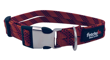 Reverse Red Dragon Adjustable Rope Collar with quick release buckle, durable climbing rope design, made in USA.