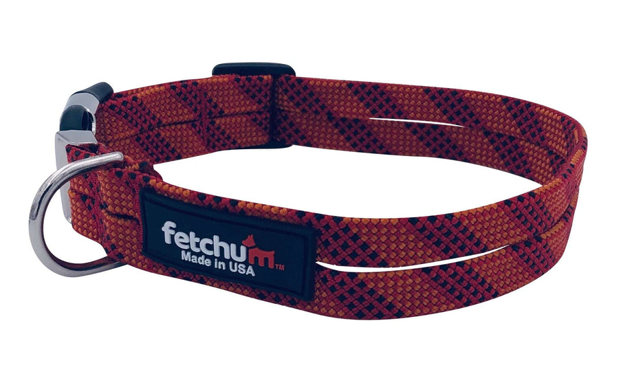 Reverse Red Dragon Adjustable Rope Collar made in USA with premium climbing rope, durable and stylish.